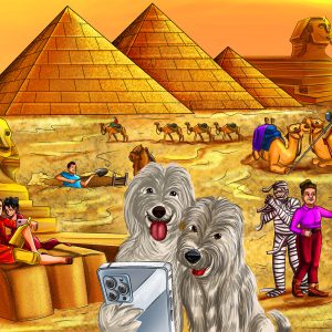 Great Pyramids Illustration